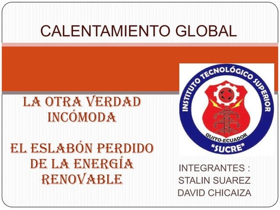 La otra verdad incomoda y la energia renovable
