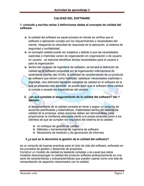 Calidad de software
