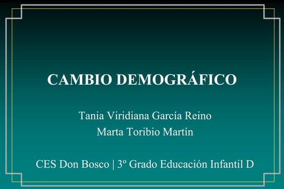 Cambio demográfico ok