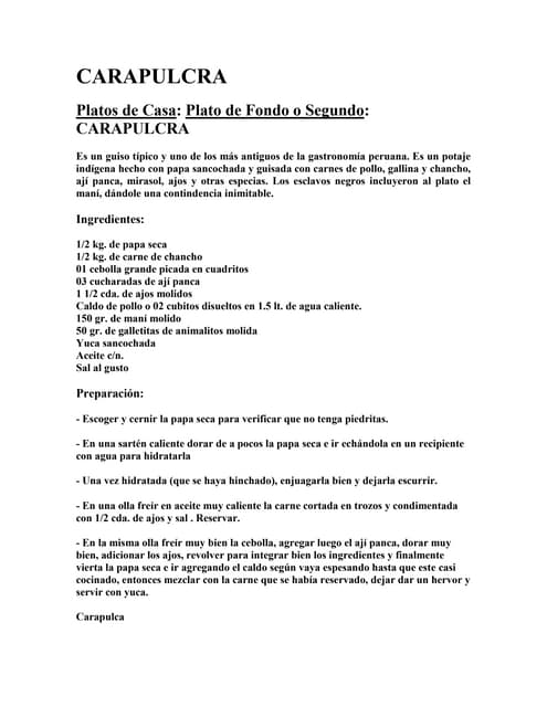 Carapulcra