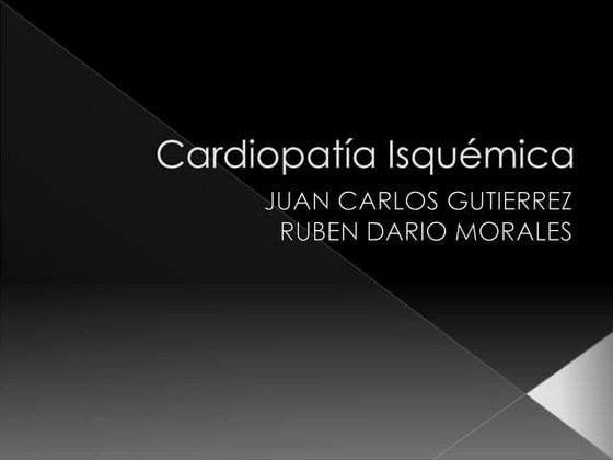Cardiopatía isquémica