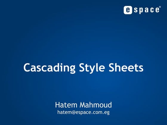 Cascading Style Sheets - Part 02