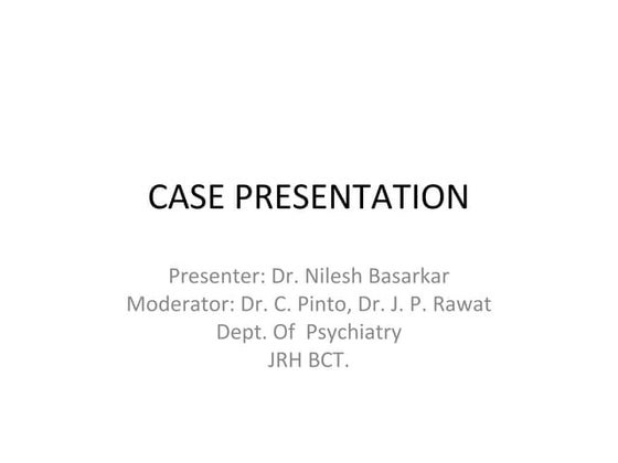 Case presentation