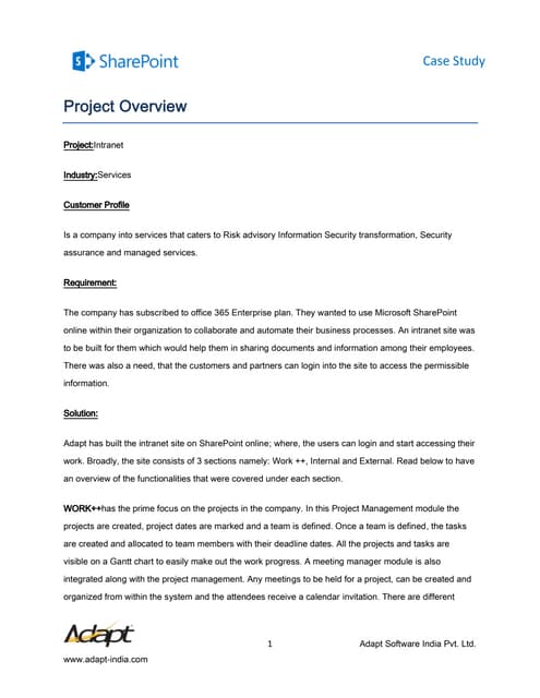 Adapt internet services-Information Security transformation