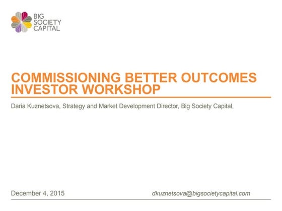 CBO Peer Learning Event: Employment, housing & crime: Working with investors