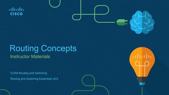 CCNA RSE Routing concept