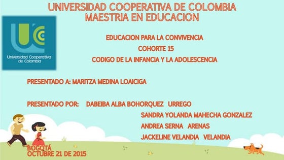 Código de infancia y adolescencia