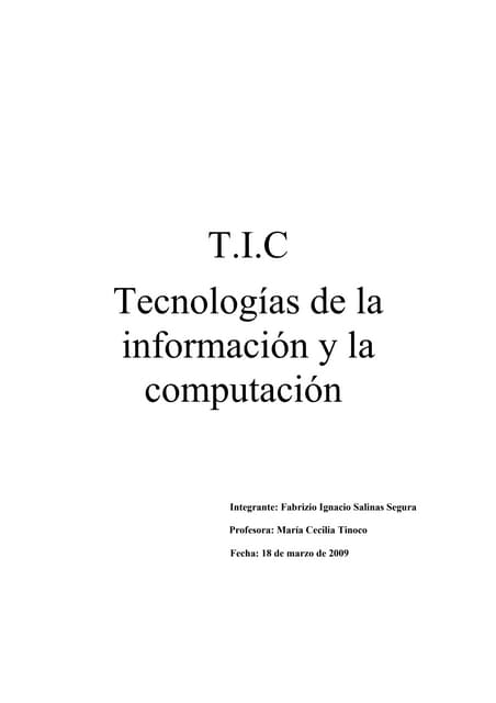 Informe TICs