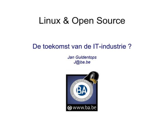 Jan Guldentops over Linux