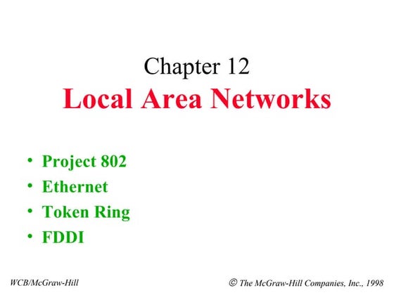 Local Area Networks in Data Communication DC24