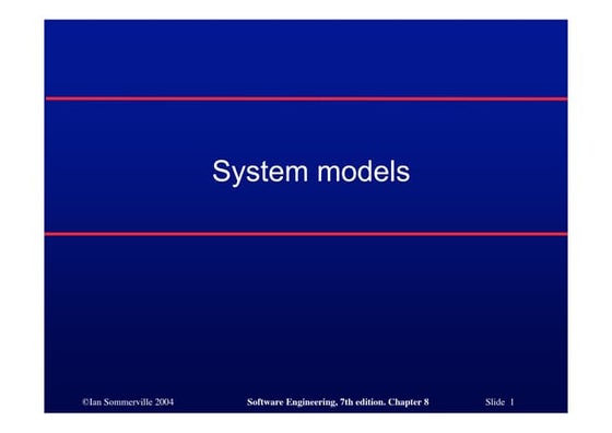 System Modelling