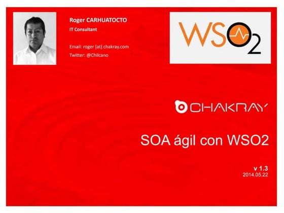 [Webinar] SOA ágil con WSO2