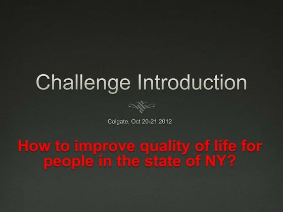 Challenge intro