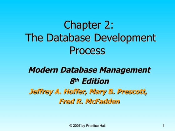 Database Development Process