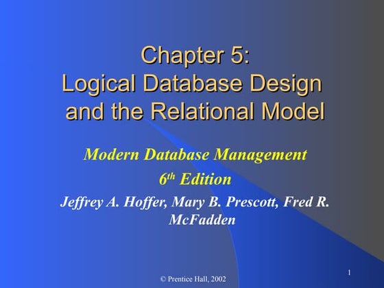 The Database Environment Chapter 5