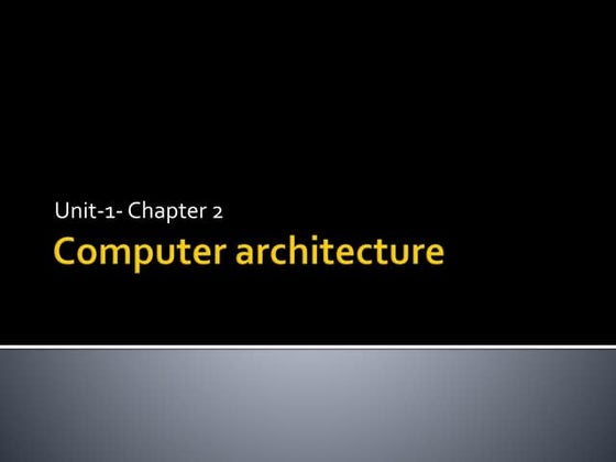 Chap2 comp architecture
