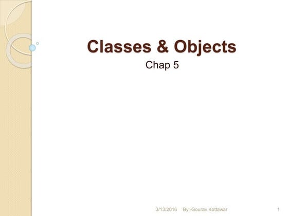 classes & objects in cpp
