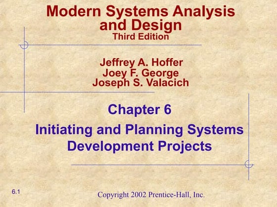Chapter06 initiating and planning systems development projects