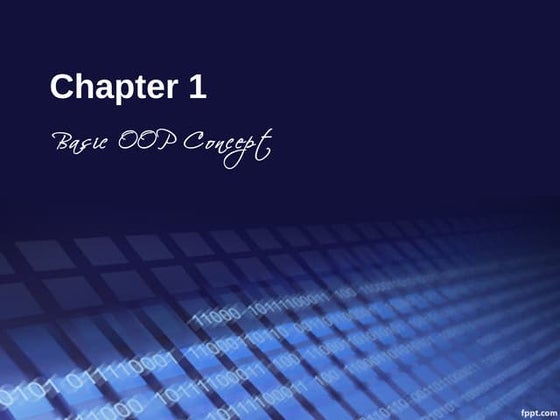 Chapter1 Introduction to OOP (Java)