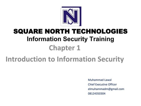 chapter 1. Introduction to Information Security 
