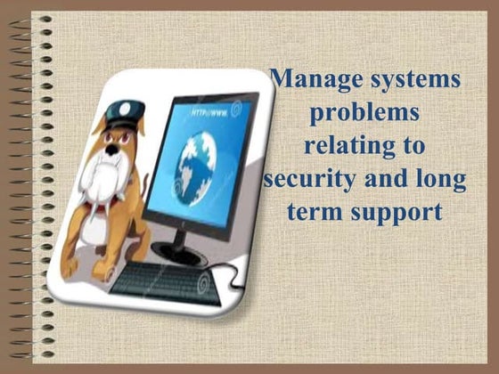 security and system mainatance