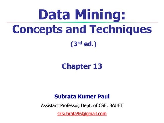 Chapter 13. Trends and Research Frontiers in Data Mining.ppt
