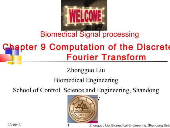 Chapter 9 computation of the dft