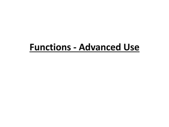 Chapter iii(advance function)