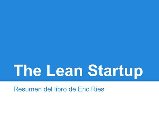 Charla Lean Startup