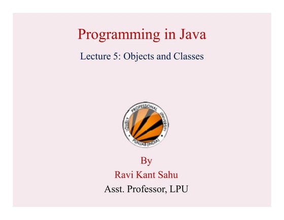 Classes and Nested Classes in Java