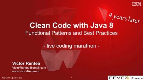 Clean Code with Java 8 - Functional Patterns and Best Practices