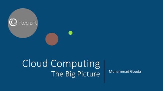 Cloud computing | The Big Picture