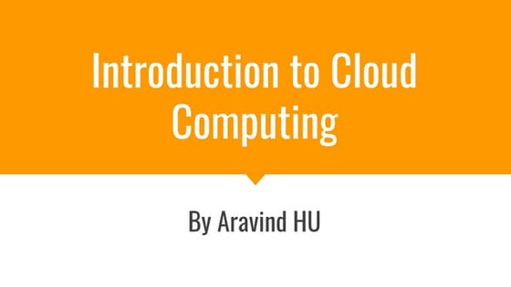 Cloud Computing Fundamentals
