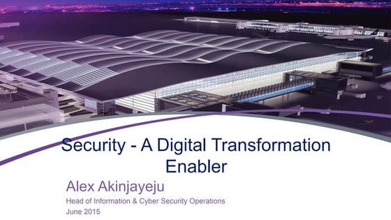 Security - A Digital Transformation Enabler