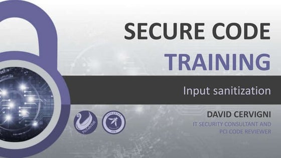 Cm9 secure code_training_1day_input sanitization