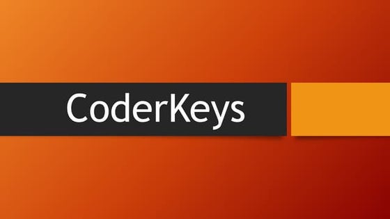 Coder keyspres