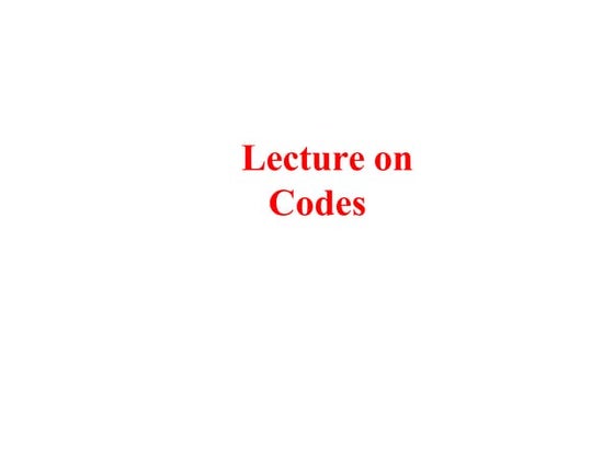 Codes  r005