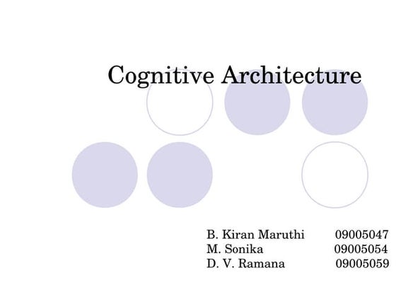 Cognitive architecture