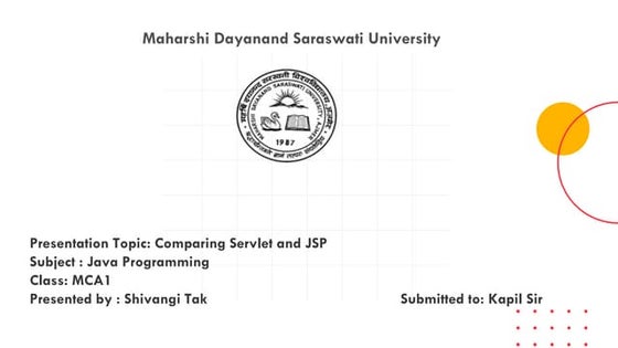 Comapring jsp and Sevlet