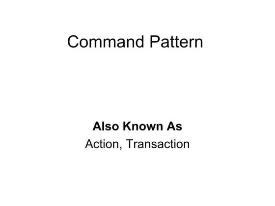 Command Pattern