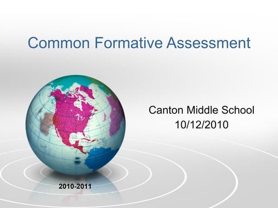 Common Formative Assessment