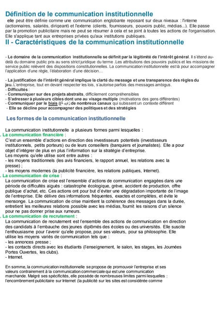 Communication institutionnelle