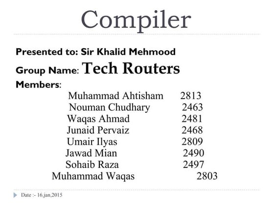 Compiler 