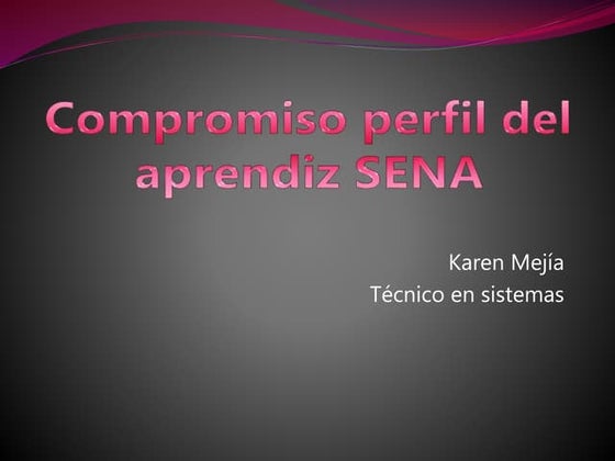Compromiso perfil del aprendiz SENA