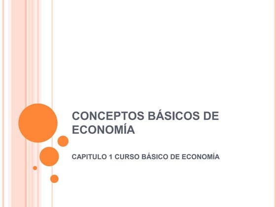 Conceptos básicos de economía capitulo 1