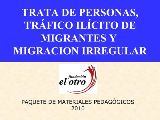 Trata de personas