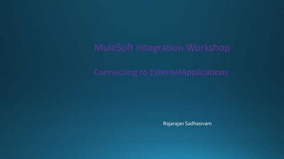Connecting to external_application