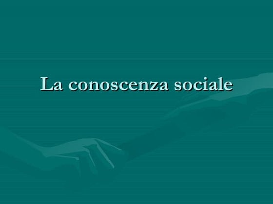 Conoscenza sociale