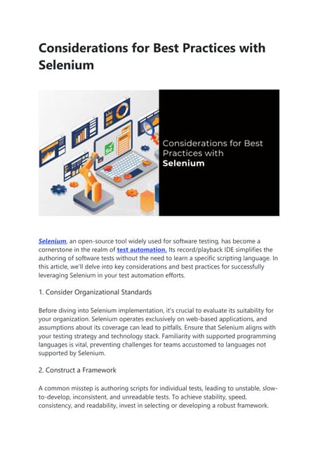 Considerations for Best Practices with Selenium.pdf
