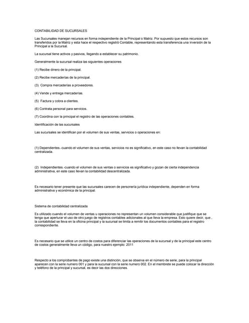 Contabilidad de sucursales